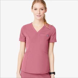 Figs Mauve Zinga Scrub Top